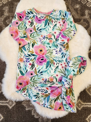 Sage and Floral Matching Set