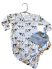 Cow Knit Handmade Knotted Baby Gown: Gown