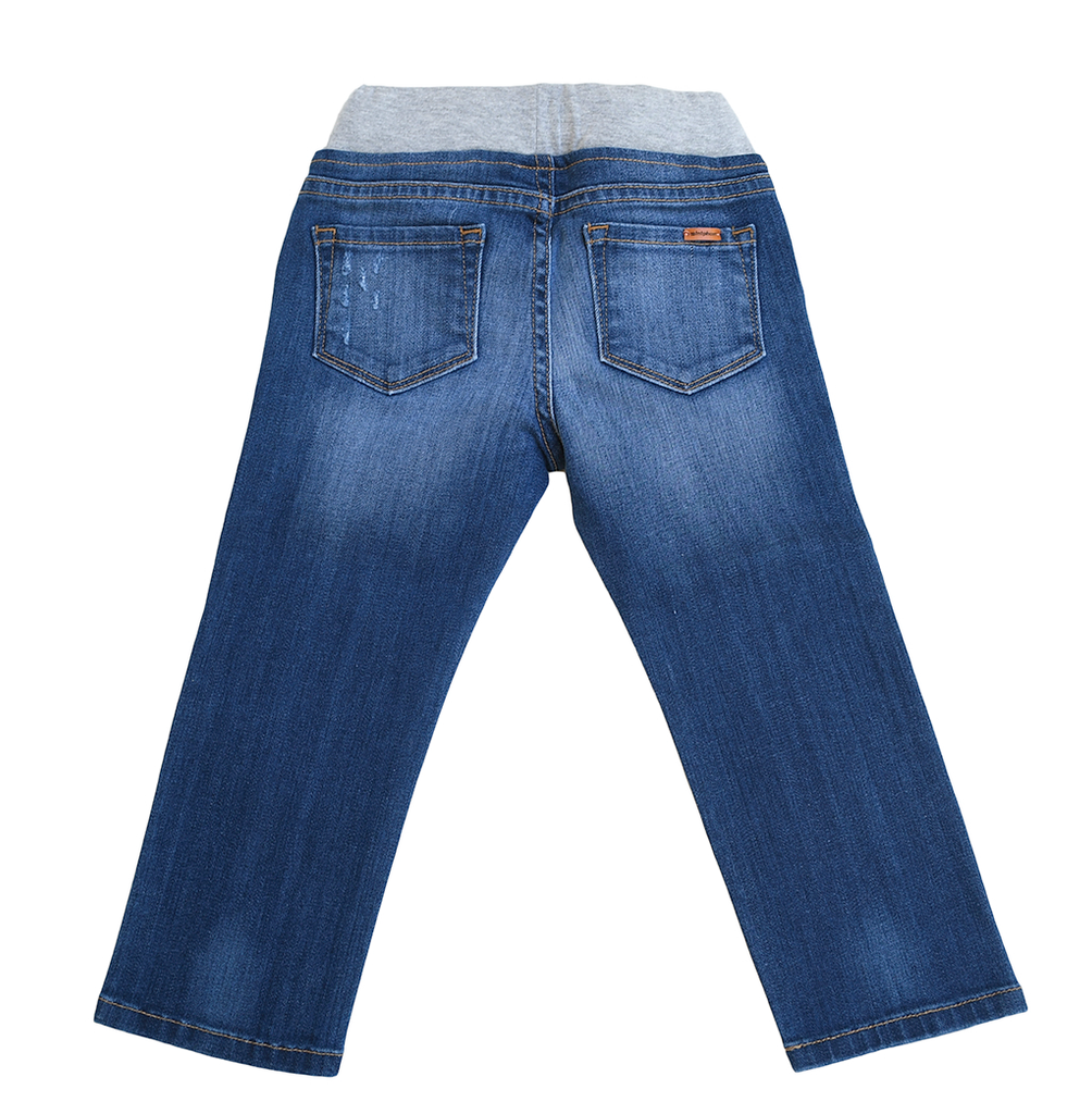 Distressed Dip Jeans