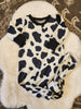 Cow Ribbed Knit Gown