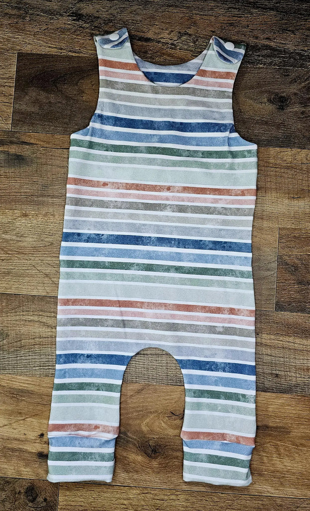 Pastel Stripe Overalls