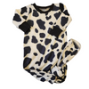 Cow Ribbed Knit Gown
