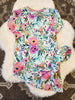 Bright Floral Knotted Gown