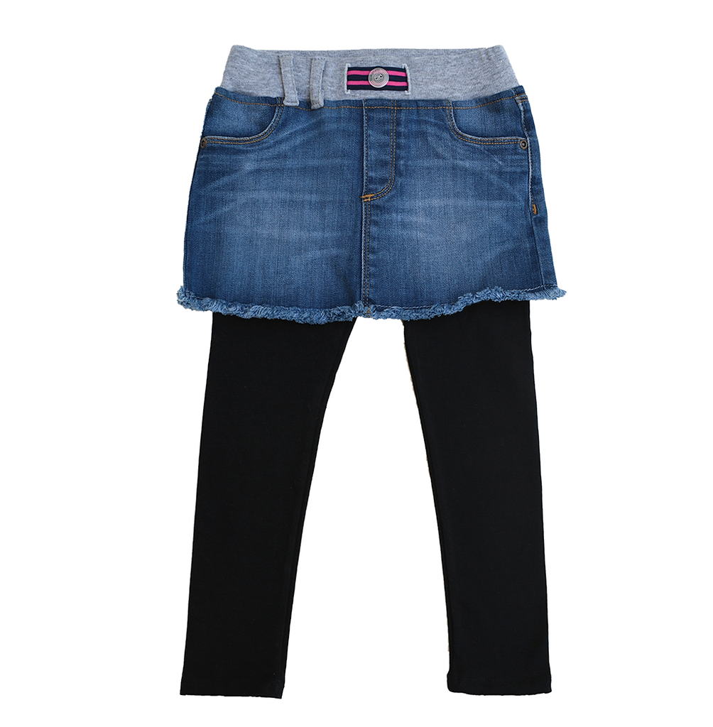 Pink best sale jean skirt